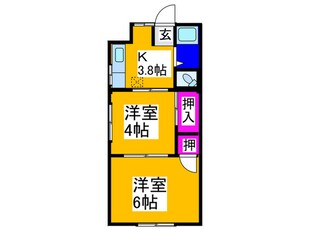 マンション北野田の物件間取画像